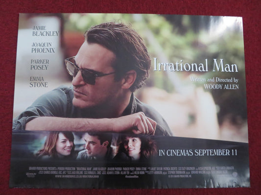IRRATIONAL MAN UK QUAD (30"x 40") ROLLED POSTER JOAQUIN PHOENIX EMMA STONE 2015 Rendezvous Cinema Movie posters