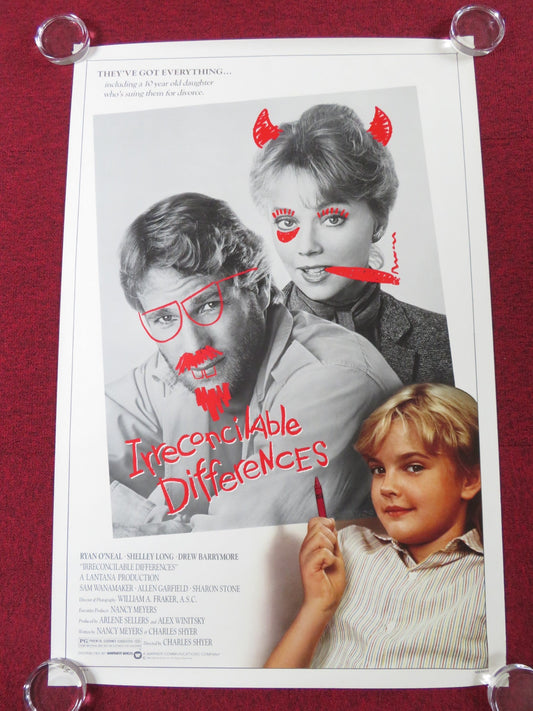 IRRECONCILABLE DIFFERENCES US ONE SHEET ROLLED POSTER RYAN O'NEAL BARRYMORE 1984 Rendezvous Cinema Movie posters