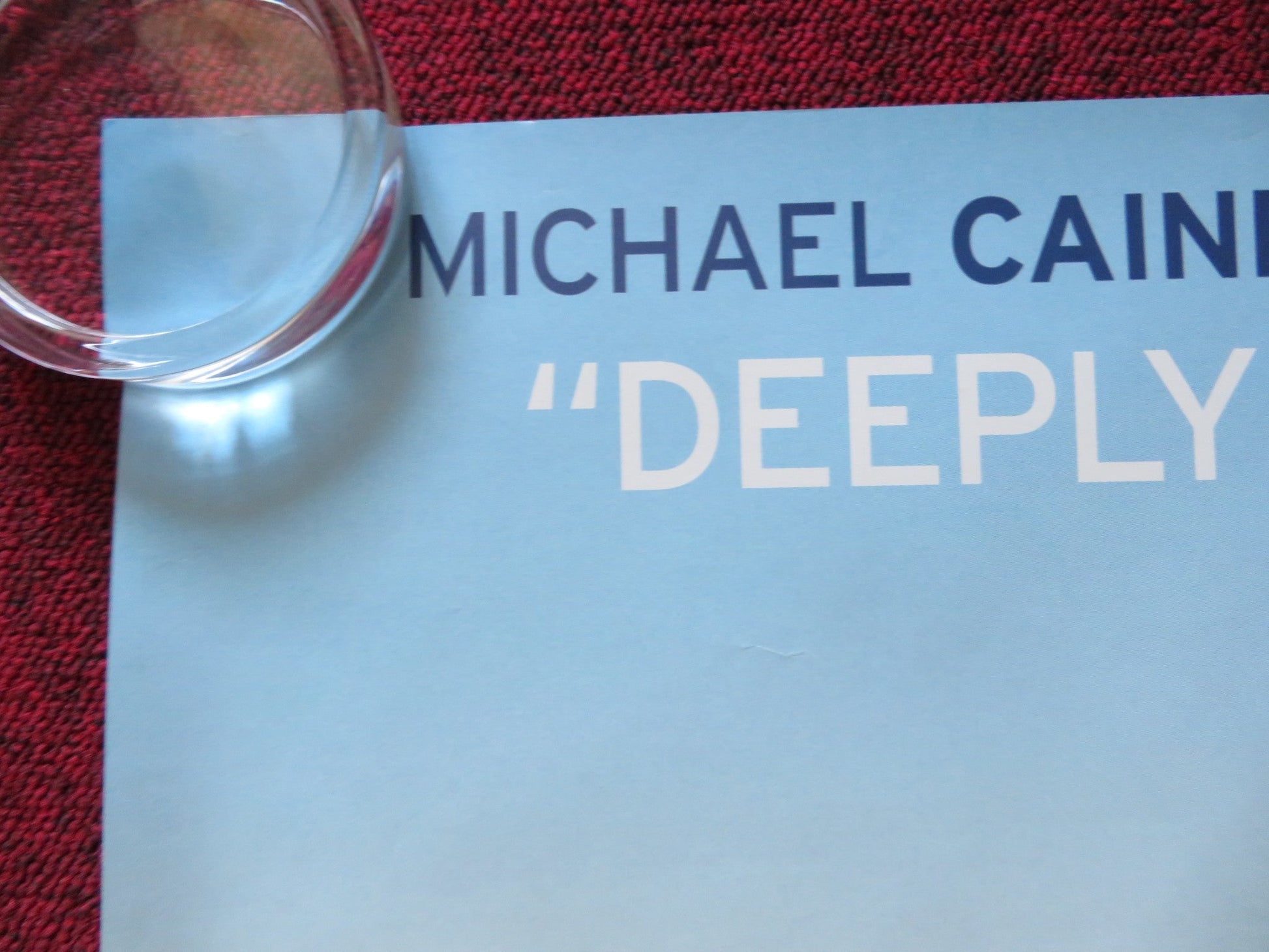 IS ANYBODY THERE? UK QUAD (30"x 40") ROLLED POSTER MICHAEL CAINE 2008 Rendezvous Cinema Movie posters