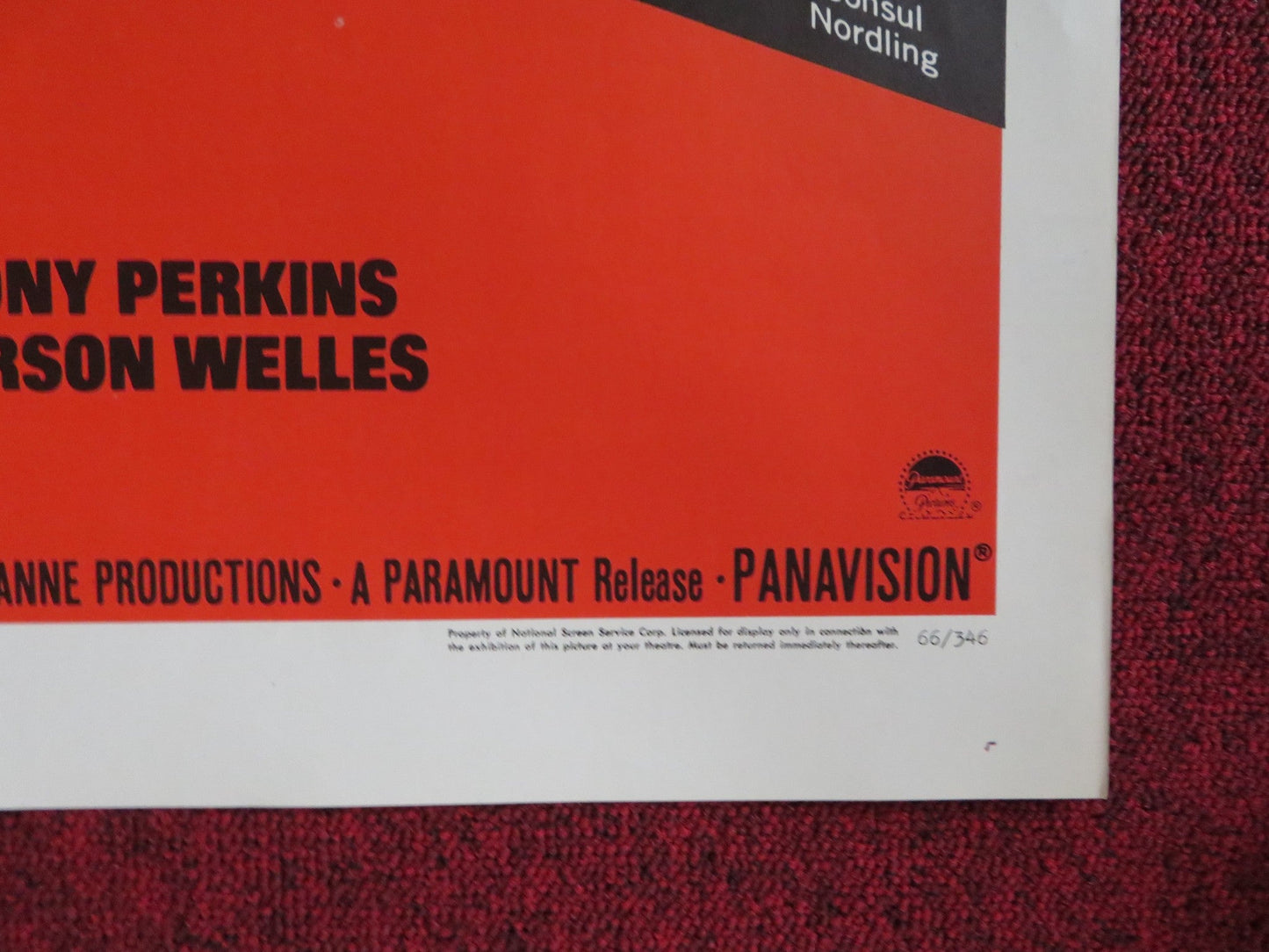 IS PARIS BURNING? FOLDED US ONE SHEET POSTER DOUGLAS FORD ORSON WELLES 1966 Rendezvous Cinema Movie posters
