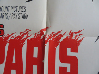 IS PARIS BURNING? FOLDED US ONE SHEET POSTER DOUGLAS FORD ORSON WELLES 1966 Rendezvous Cinema Movie posters