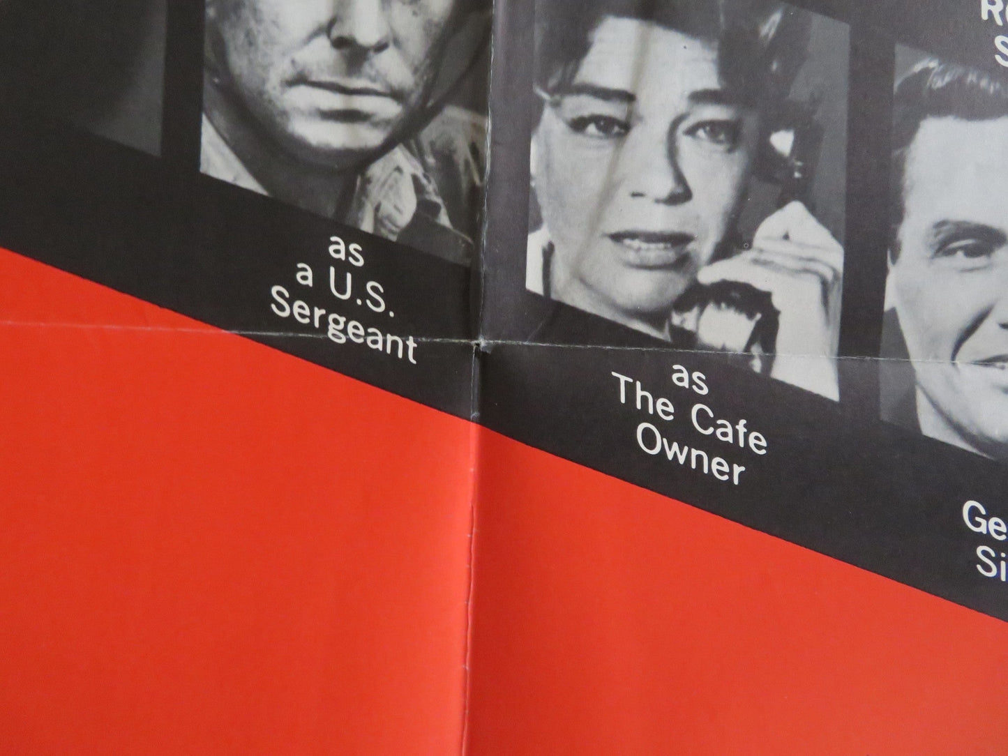 IS PARIS BURNING? FOLDED US ONE SHEET POSTER DOUGLAS FORD ORSON WELLES 1966 Rendezvous Cinema Movie posters