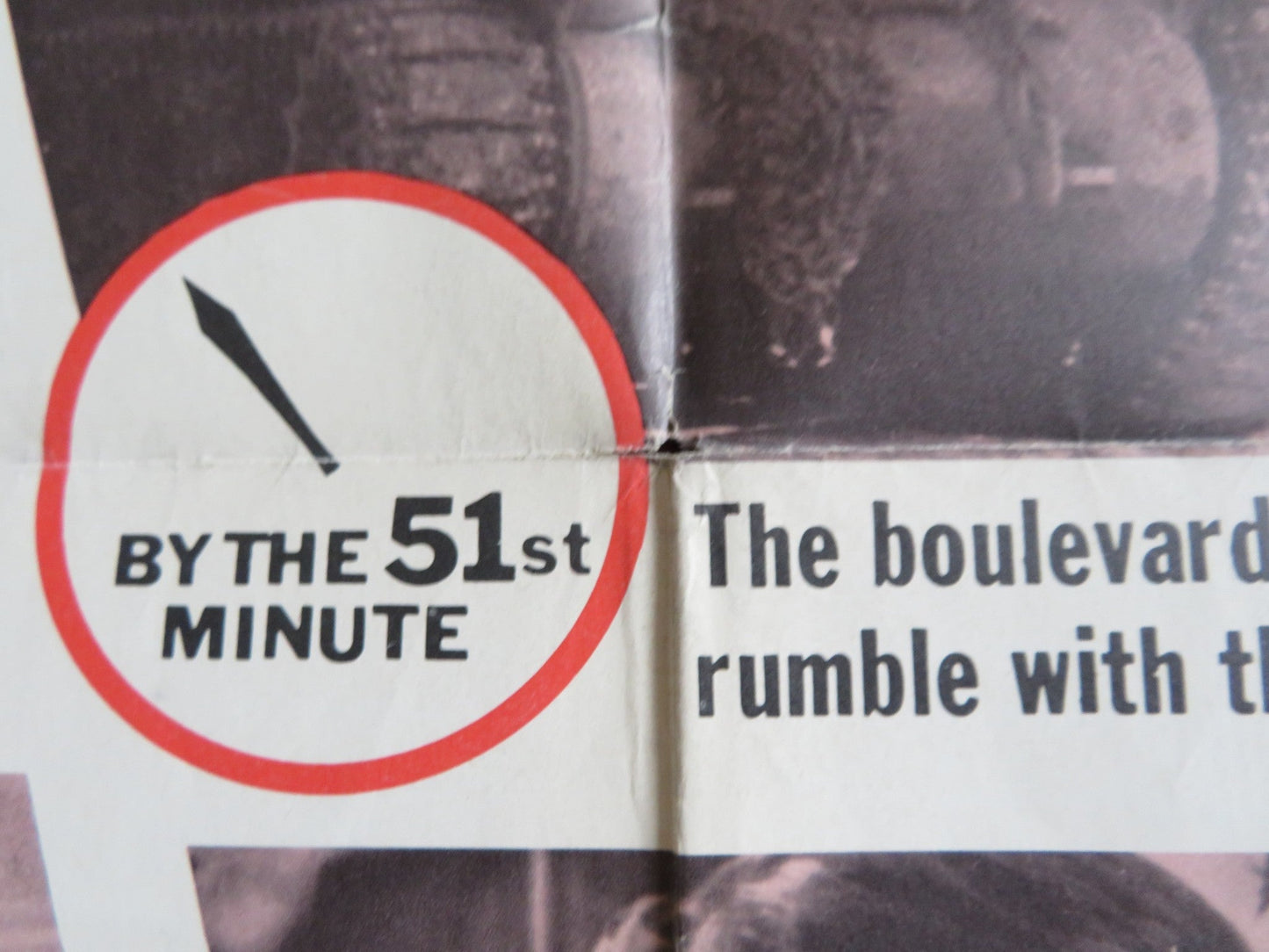 IS PARIS BURNING? STYLE B FOLDED US ONE SHEET POSTER JEAN - PAUL BELMONDO 1966 Rendezvous Cinema Movie posters