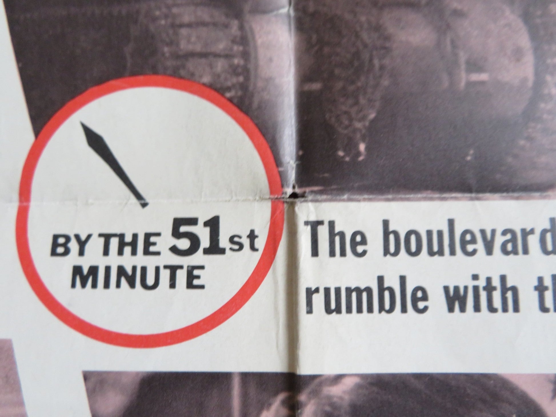 IS PARIS BURNING? STYLE B FOLDED US ONE SHEET POSTER JEAN - PAUL BELMONDO 1966 Rendezvous Cinema Movie posters