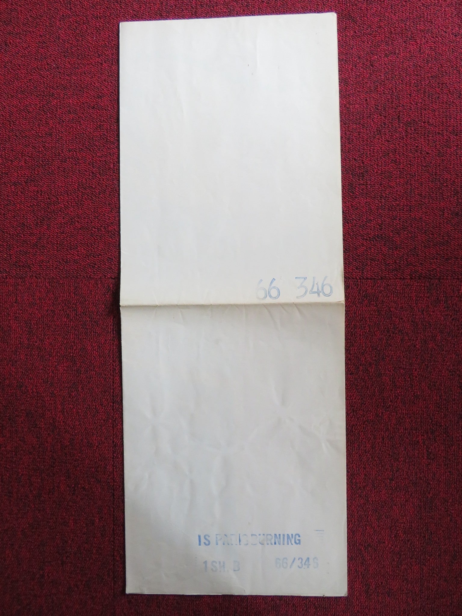 IS PARIS BURNING? STYLE B FOLDED US ONE SHEET POSTER JEAN - PAUL BELMONDO 1966 Rendezvous Cinema Movie posters