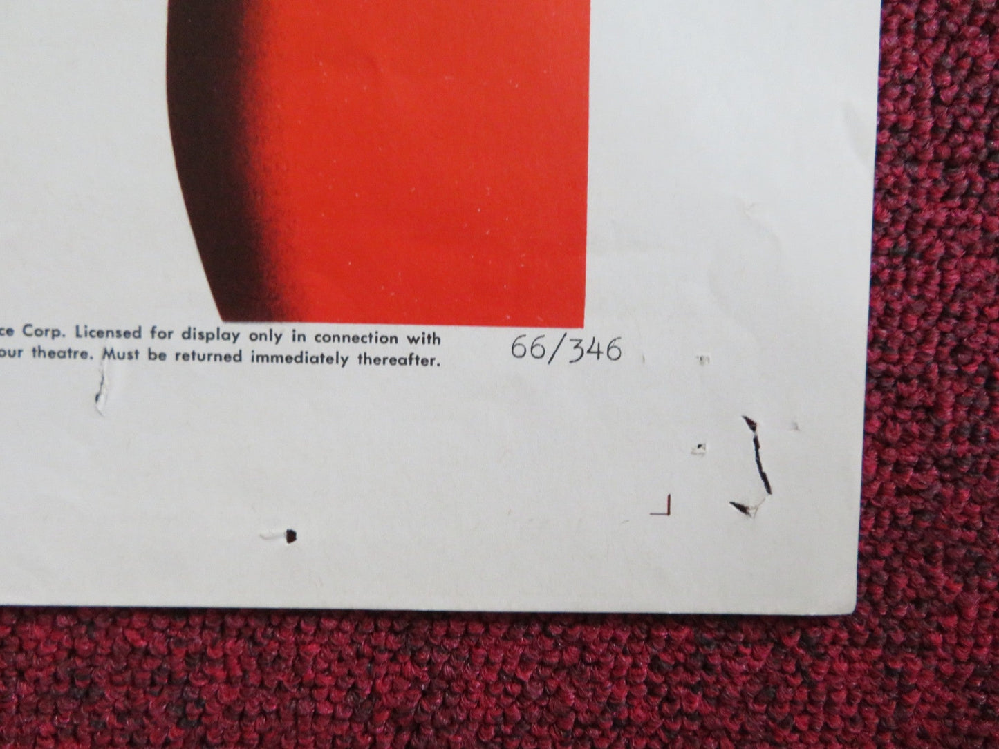 IS PARIS BURNING? STYLE B FOLDED US ONE SHEET POSTER JEAN - PAUL BELMONDO 1966 Rendezvous Cinema Movie posters