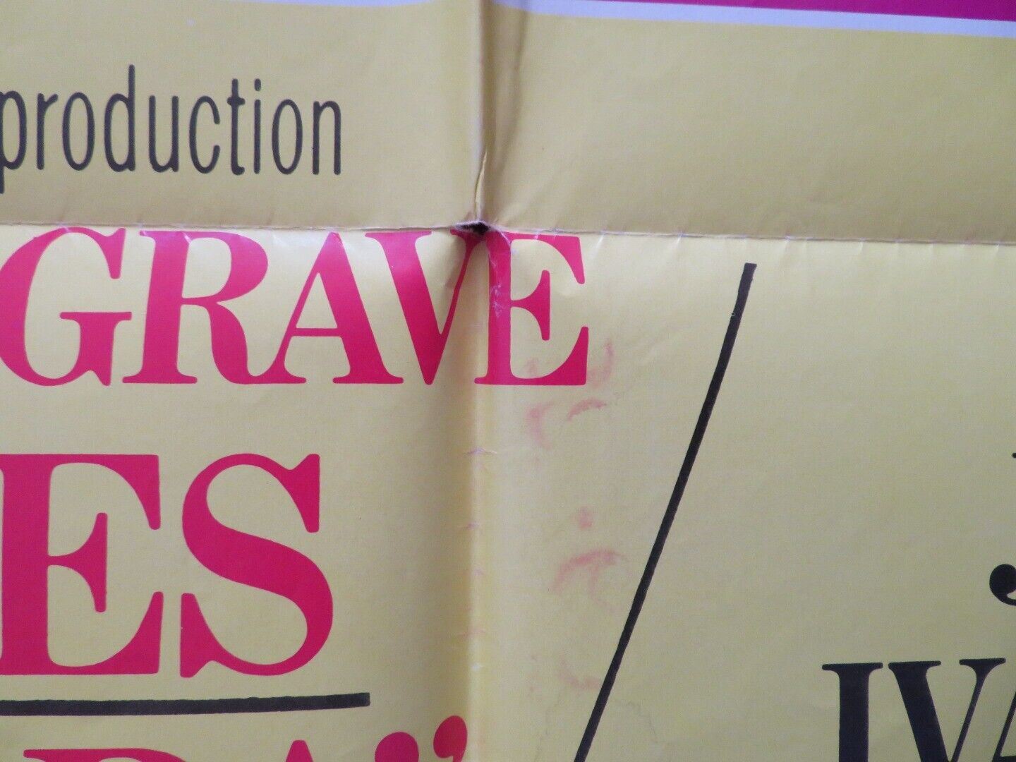 ISADORA FOLDED US ONE SHEET POSTER VANESSA REDGRAVE JOHN FRASER 1969 Movie posters