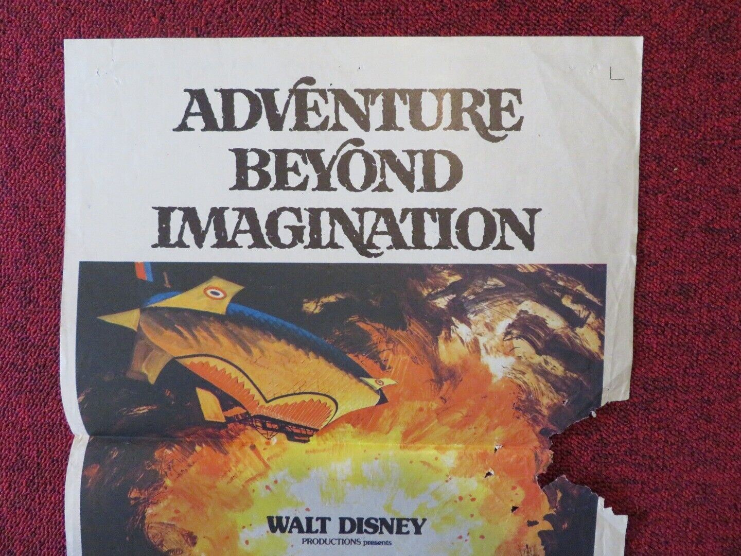 ISLAND AT THE TOP OF THE WORLD FOLDED AUSTRALIAN DAYBILL POSTER DISNEY 1974 Movie posters