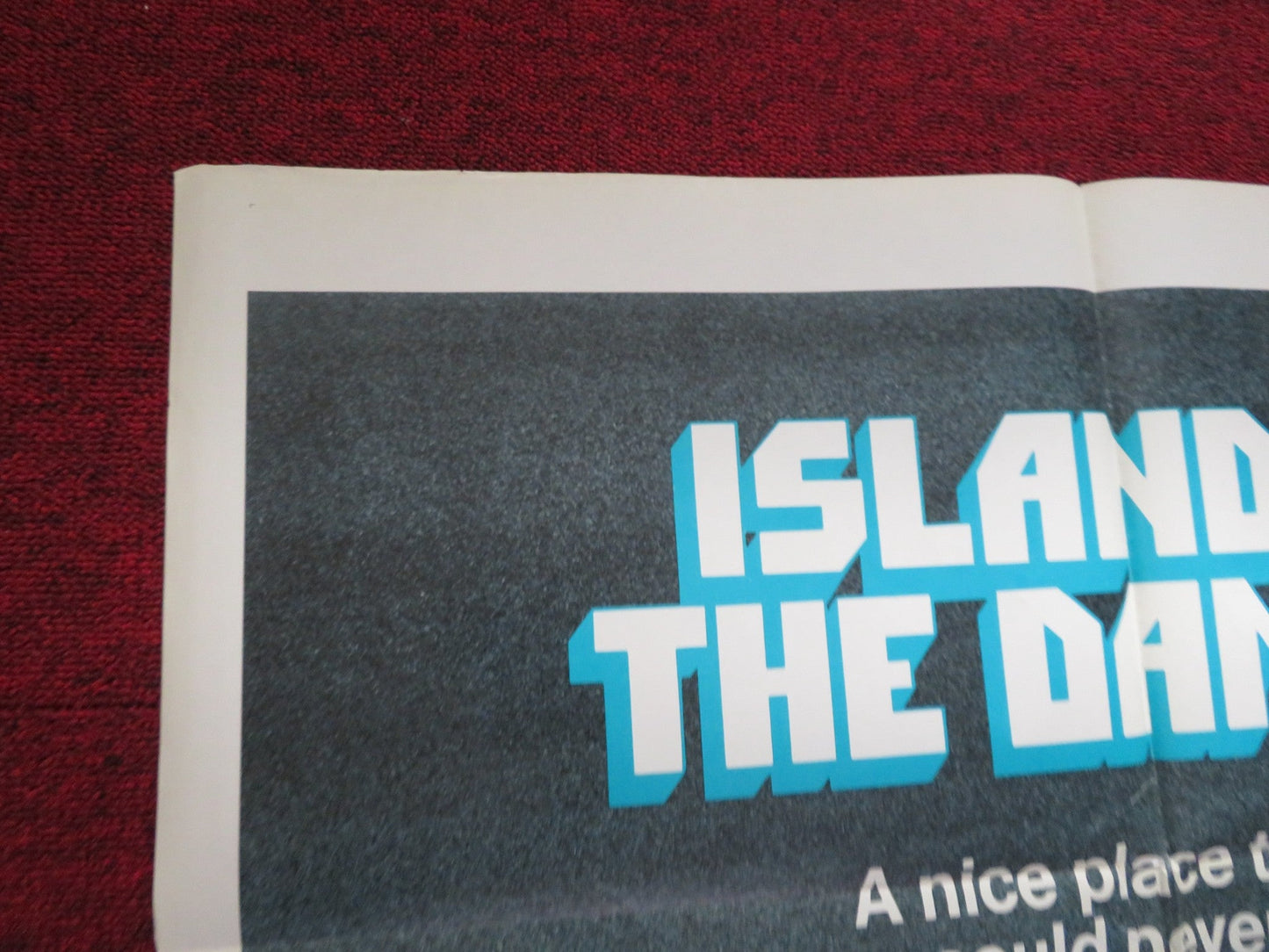 ISLAND OF THE DAMMED FOLDED US ONE SHEET POSTER LEWIS FIANDER P. RANSOME 1978 Rendezvous Cinema Movie posters