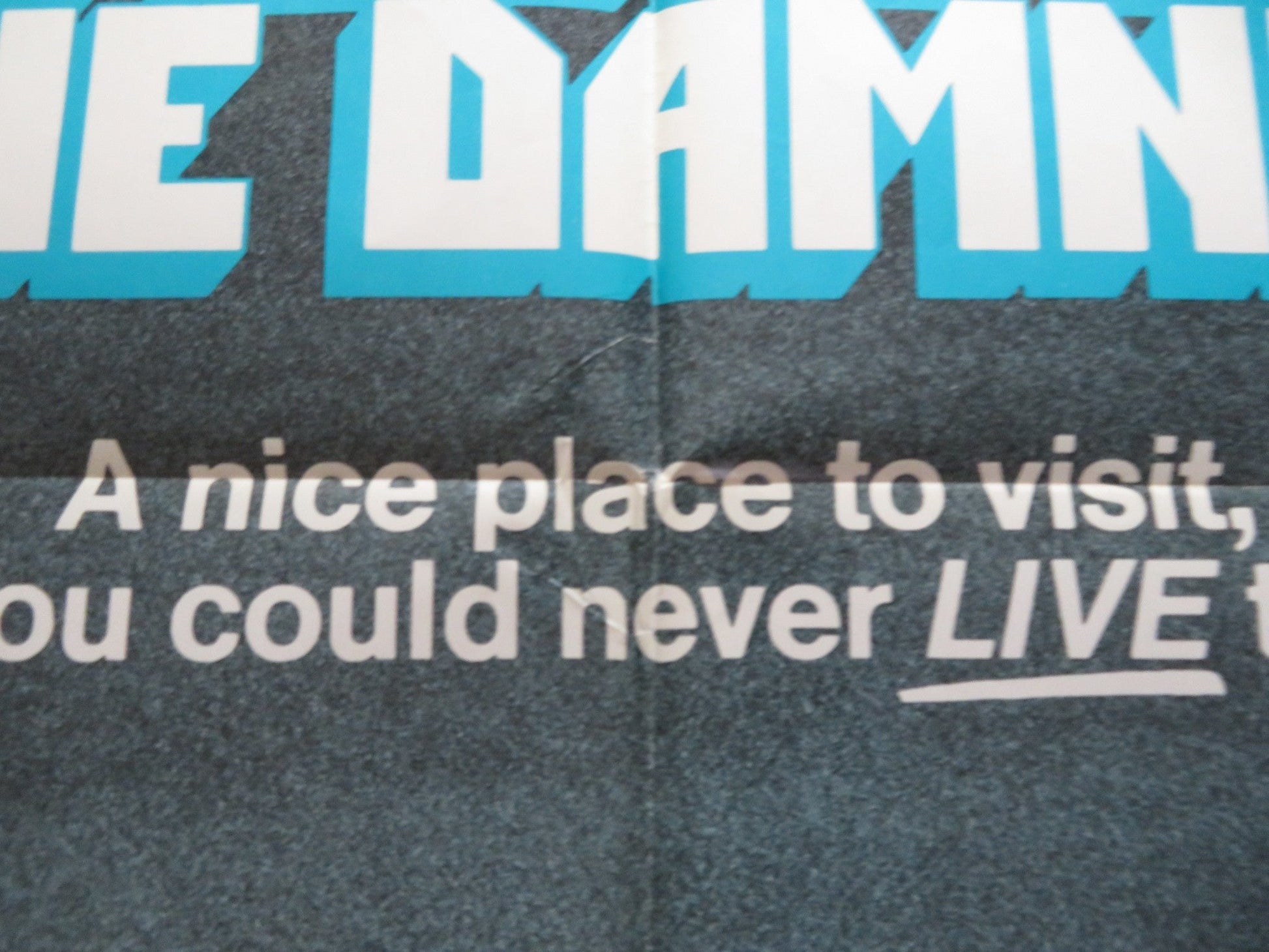 ISLAND OF THE DAMMED FOLDED US ONE SHEET POSTER LEWIS FIANDER P. RANSOME 1978 Rendezvous Cinema Movie posters