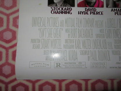 ISN'T SHE GREAT US ONE SHEET ROLLED POSTER BETTE MIDLER NATHAN LANE Movie posters