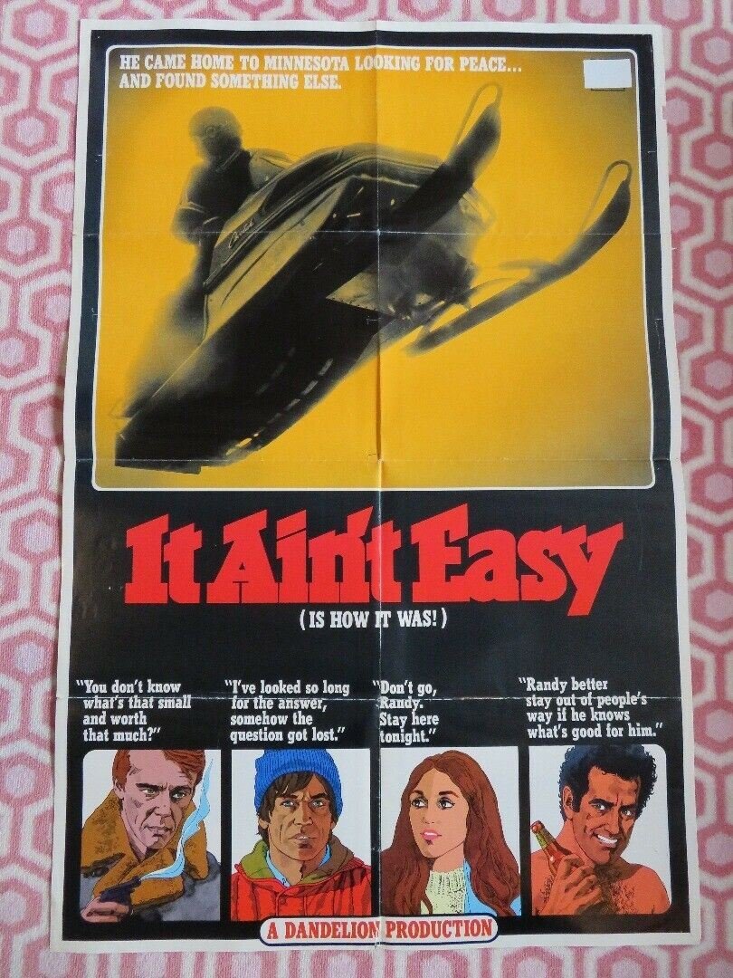 IT AIN'T EASY/ WINNIPEG RUN / INTO THE STORM US ONE SHEET POSTER HENRIKEN 1972 Movie posters