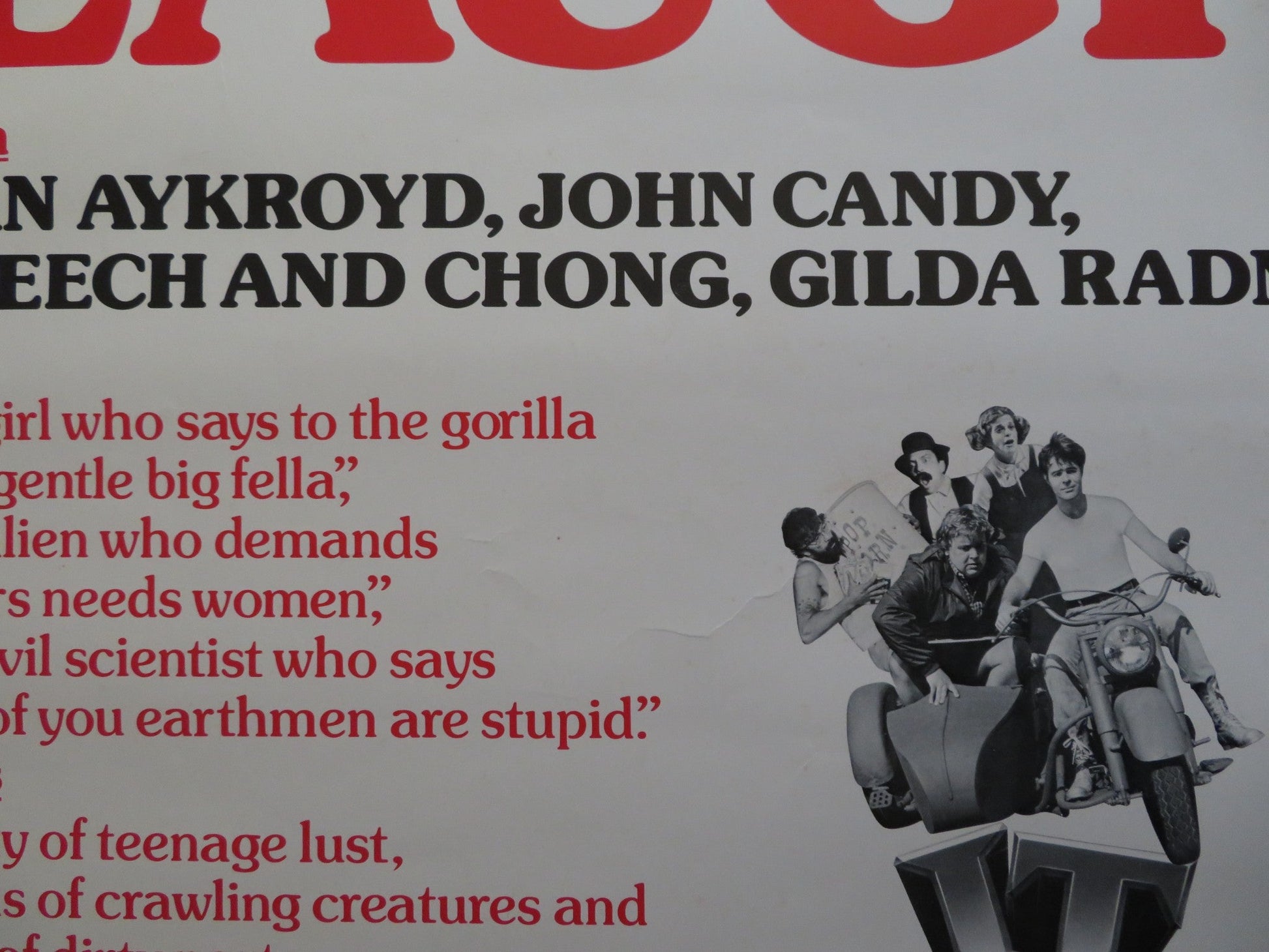 IT CAME FROM HOLLYWOOD US 30 X 40 ROLLED POSTER DAN ACKROYD JOHN CANDY 1982 Rendezvous Cinema Movie posters