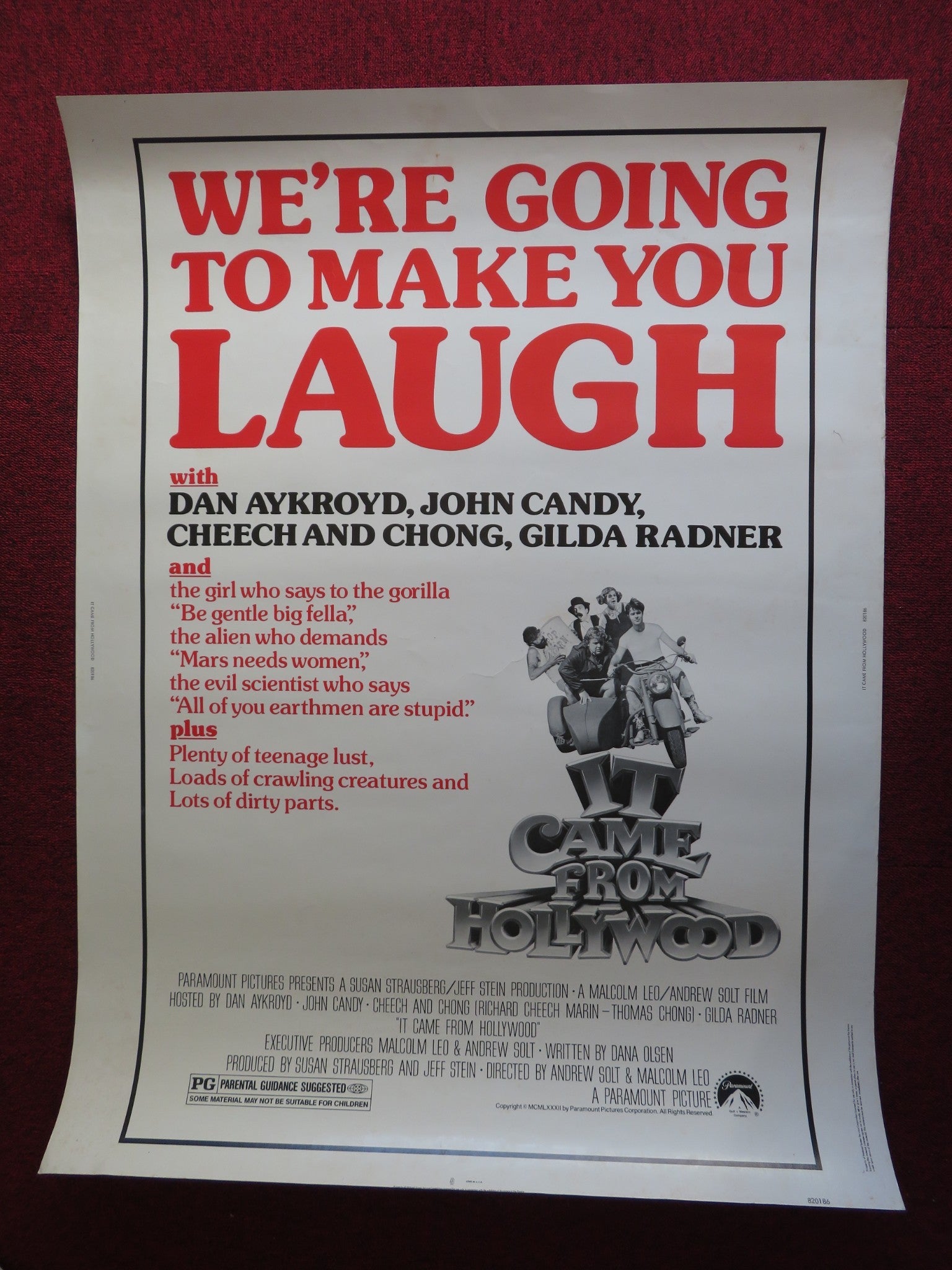 IT CAME FROM HOLLYWOOD US 30 X 40 ROLLED POSTER DAN ACKROYD JOHN CANDY 1982 Rendezvous Cinema Movie posters