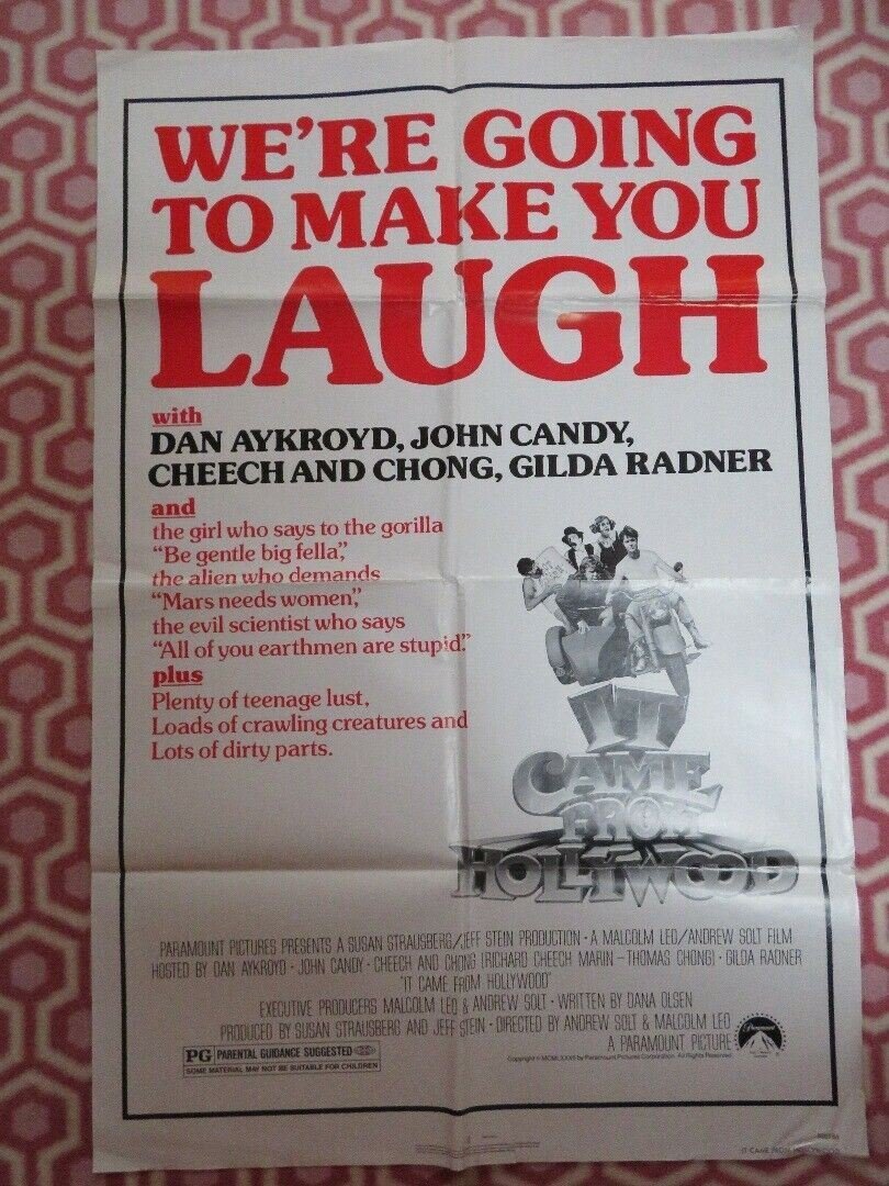 IT CAME FROM HOLLYWOOD US ONE SHEET POSTER DAN AYKROYD JOHN CANDY 1982 Movie posters