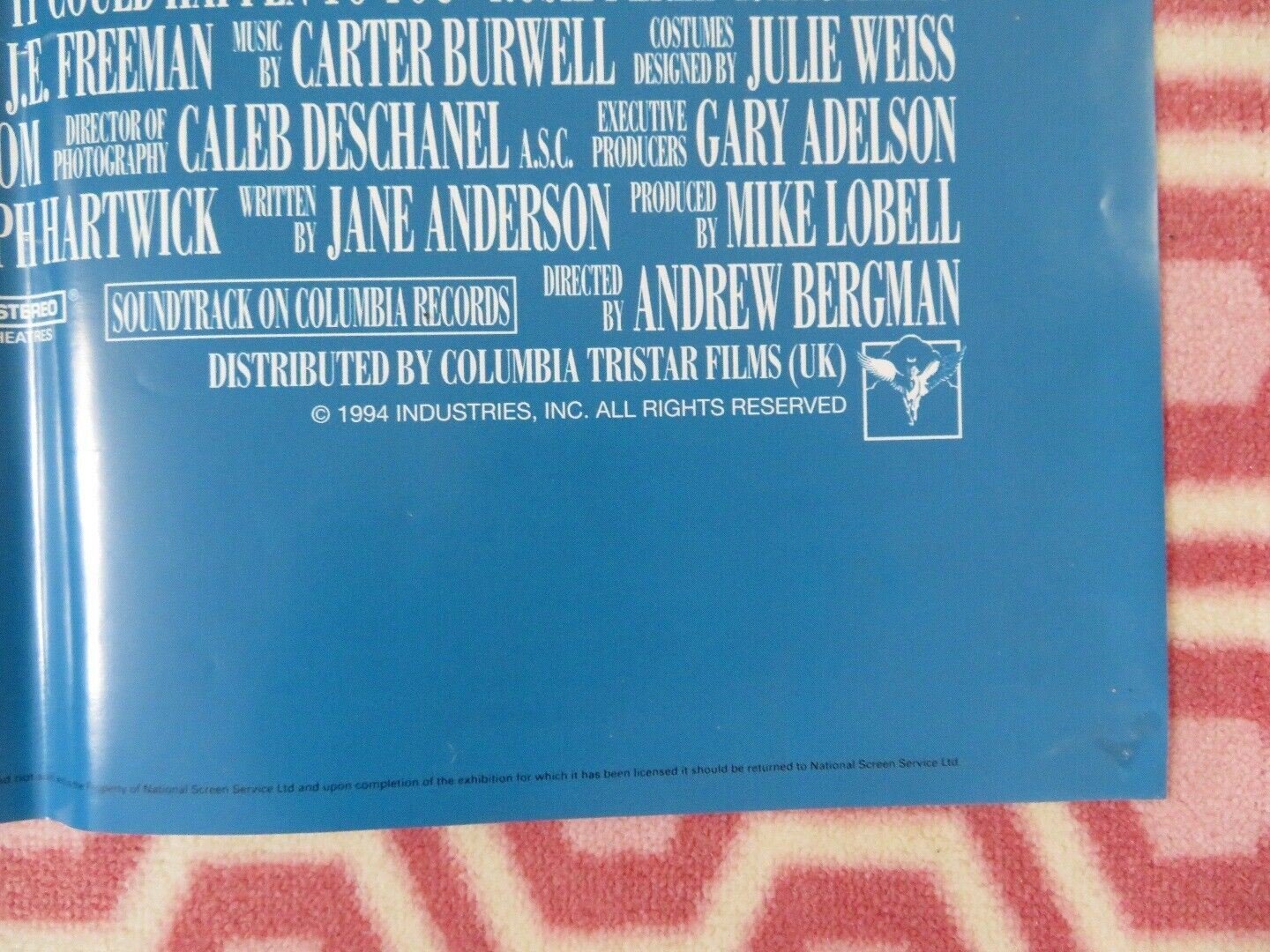 IT COULD HAPPEN TO YOU BRITISH QUAD (30"x40") POSTER NICHOLAS CAGE BRIDGET FONDA - Rendezvous Cinema