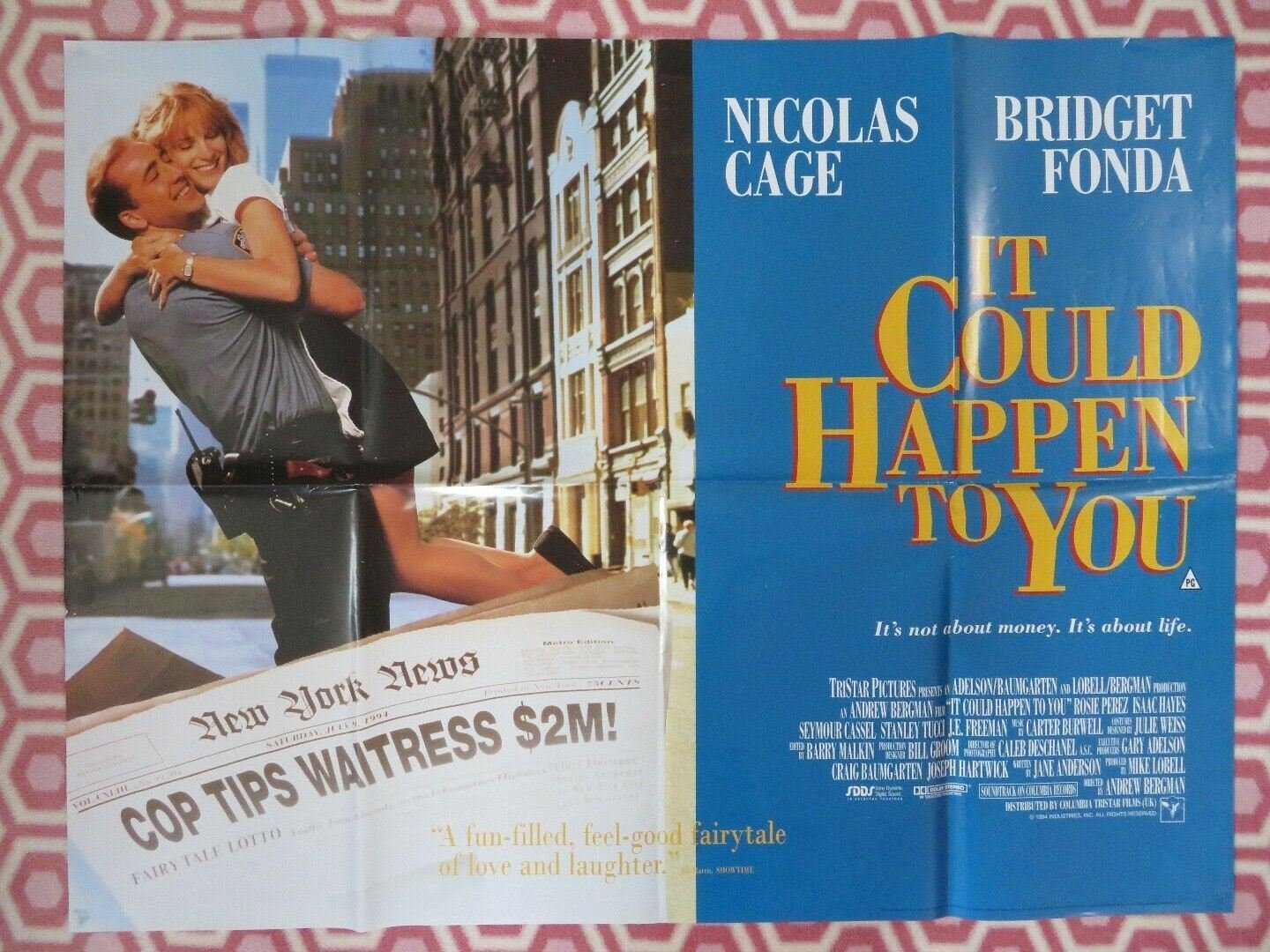 IT COULD HAPPEN TO YOU BRITISH QUAD (30"x40") POSTER NICHOLAS CAGE BRIDGET FONDA - Rendezvous Cinema