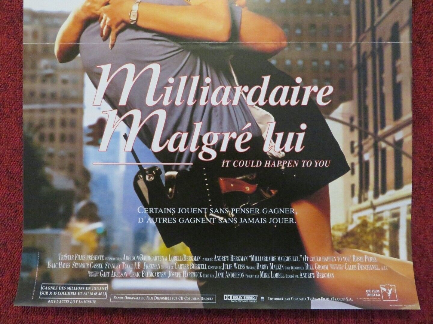 IT COULD HAPPEN TO YOU FRENCH (15"x 21") POSTER NICOLAS CAGE BRIDGET FONDA 1994 - Rendezvous Cinema