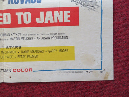 IT HAPPEN TO JANE FOLDED US ONE SHEET POSTER DORIS DAY JACK LEMMON 1959 - Rendezvous Cinema