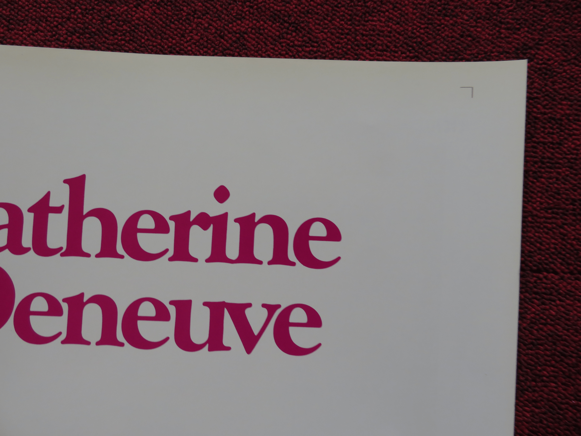 IT ONLY HAPPENS TO OTHERS FOLDED US ONE SHEET POSTER CATHERINE DENEUVE 1971 Rendezvous Cinema Movie posters