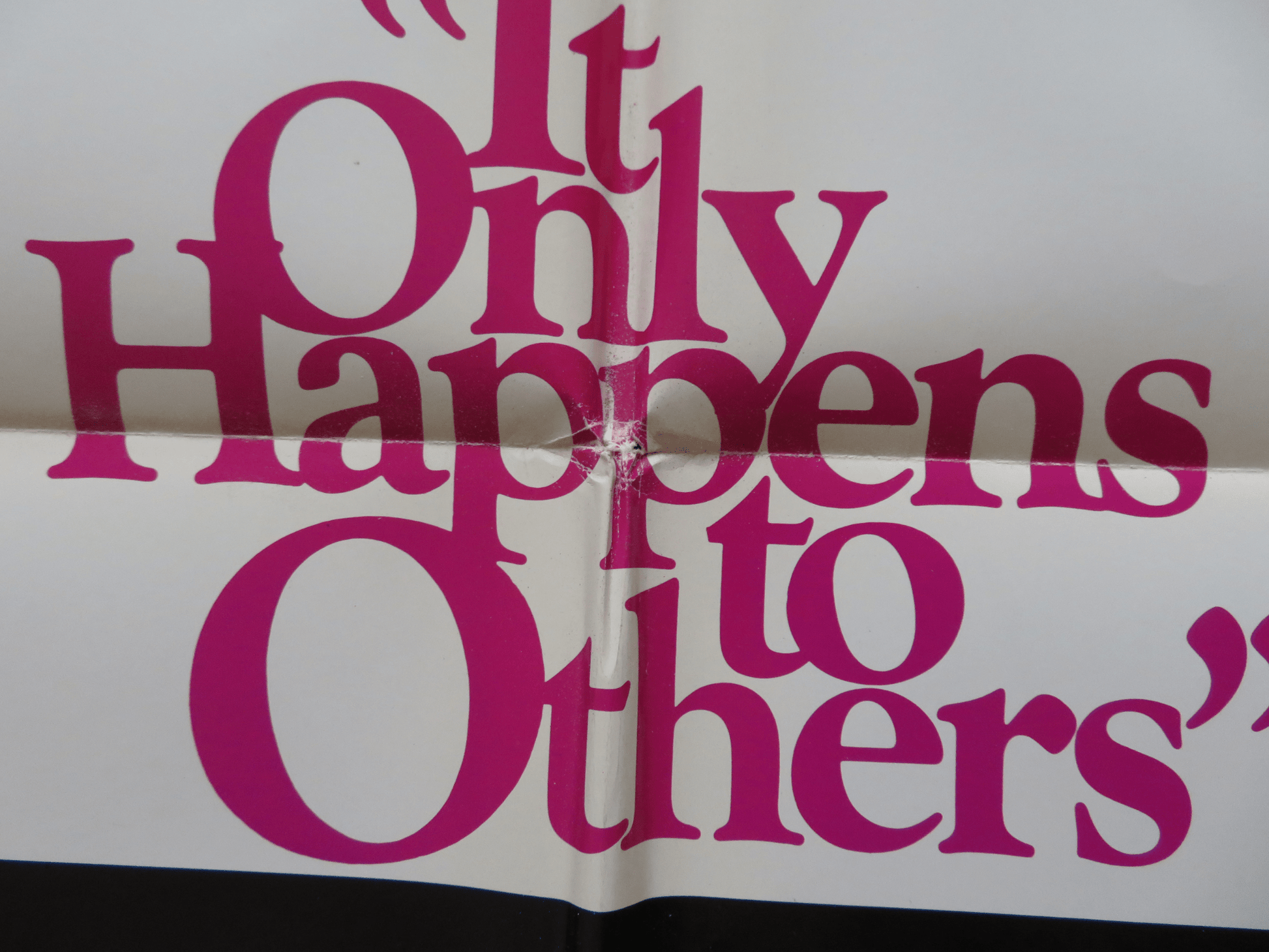 IT ONLY HAPPENS TO OTHERS FOLDED US ONE SHEET POSTER CATHERINE DENEUVE 1971 Rendezvous Cinema Movie posters