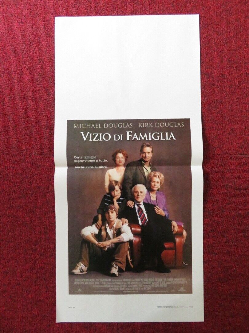 IT RUNS IN THE FAMILY ITALIAN LOCANDINA (27.5"x13") POSTER MICHAEL DOUGLAS '03 Movie posters