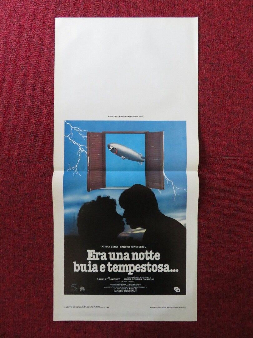 IT WAS A DARK AND STORMY NIGHT ITALIAN LOCANDINA (27.5"x13") POSTER A CENCI 1985 Movie posters