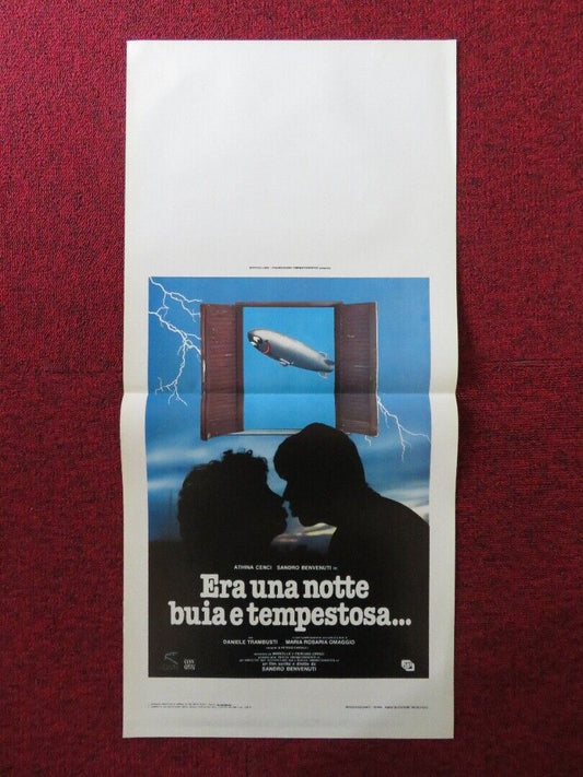 IT WAS A DARK AND STORMY NIGHT ITALIAN LOCANDINA (27.5"x13") POSTER A CENCI 1985 Movie posters