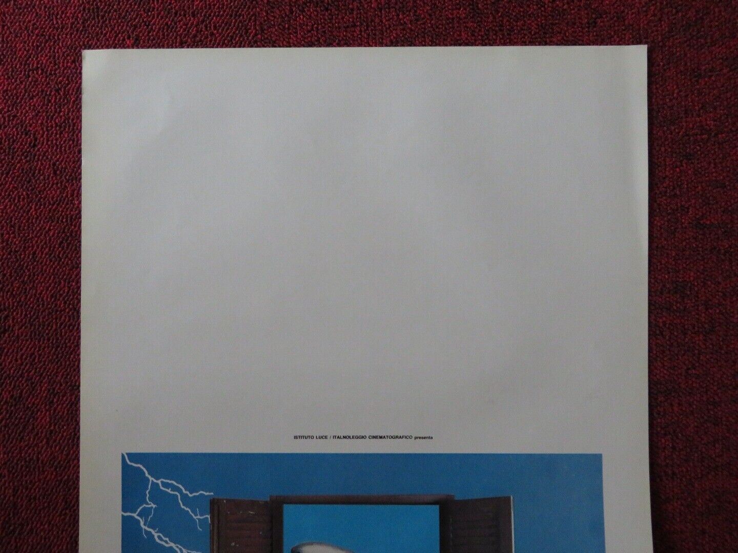 IT WAS A DARK AND STORMY NIGHT ITALIAN LOCANDINA (27.5"x13") POSTER A CENCI 1985 Movie posters