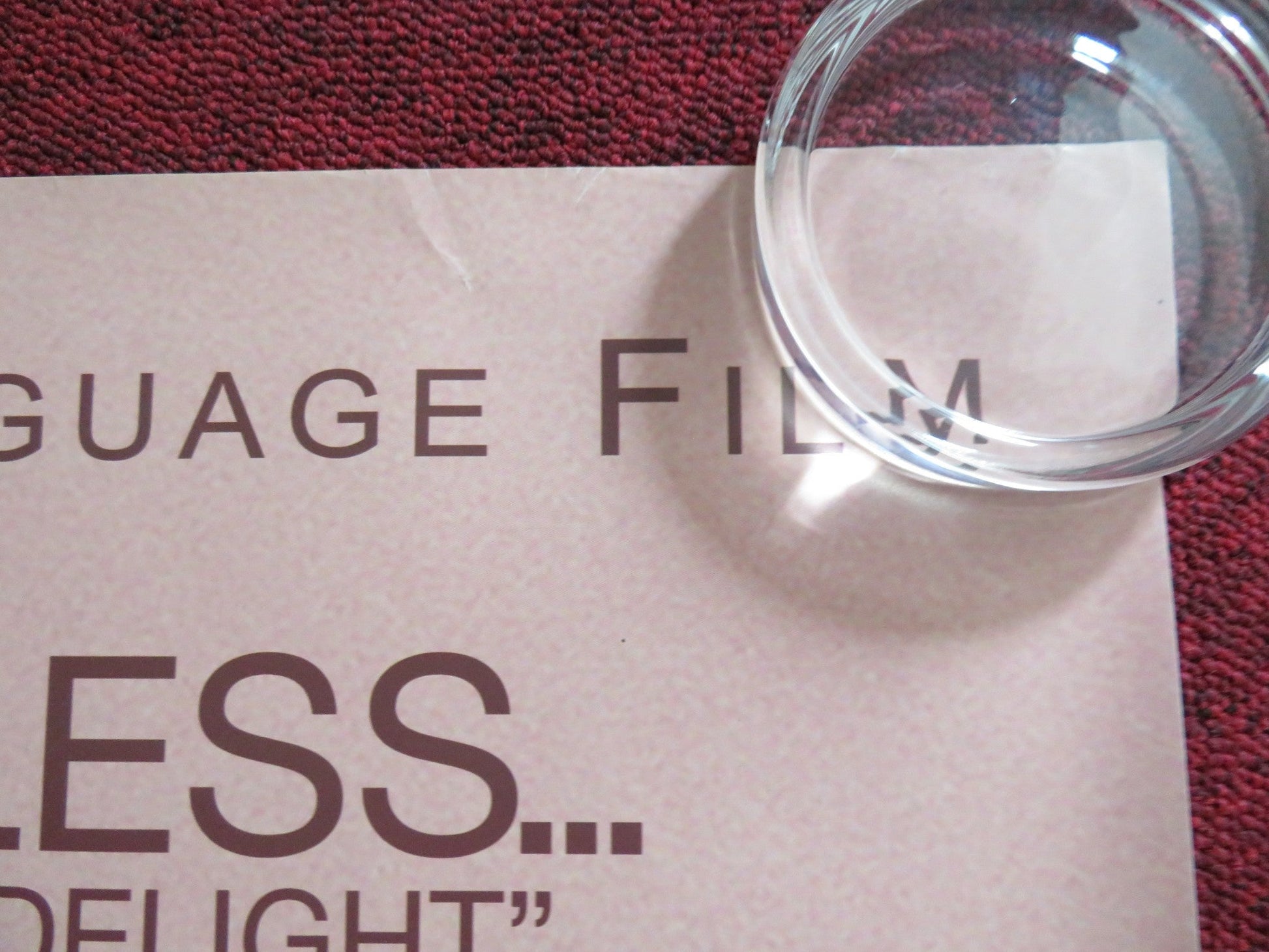 ITALIAN FOR BEGINNERS UK QUAD (30"x 40") ROLLED POSTER ANDERS W. BERTHELSEN 2000 Rendezvous Cinema Movie posters