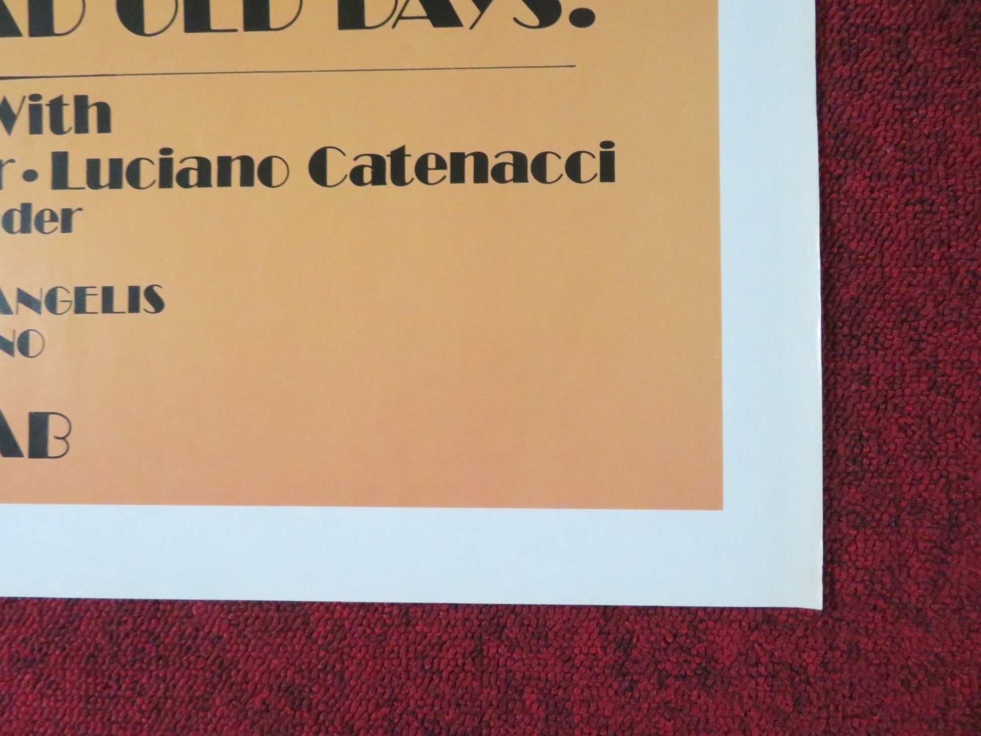 ITALIAN GRAFFITI FOLDED US ONE SHEET POSTER PINO COLIZZI ORNELLA MUTI 1973 Rendezvous Cinema Movie posters