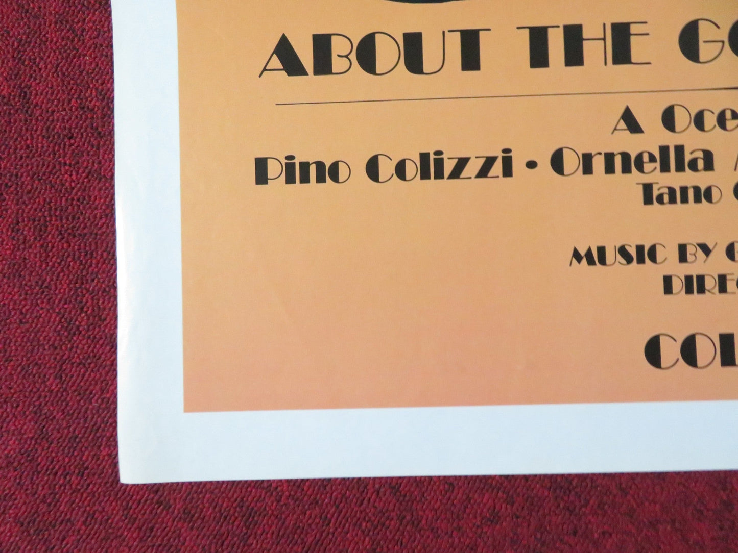 ITALIAN GRAFFITI FOLDED US ONE SHEET POSTER PINO COLIZZI ORNELLA MUTI 1973 Rendezvous Cinema Movie posters