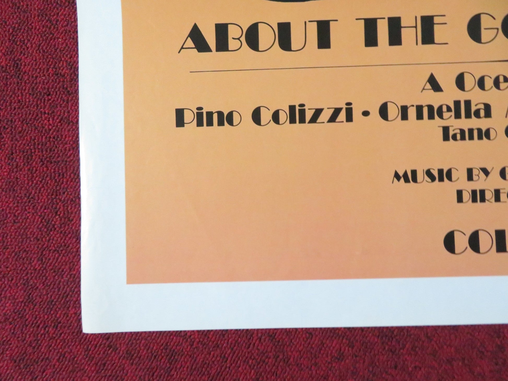 ITALIAN GRAFFITI FOLDED US ONE SHEET POSTER PINO COLIZZI ORNELLA MUTI 1973 Rendezvous Cinema Movie posters