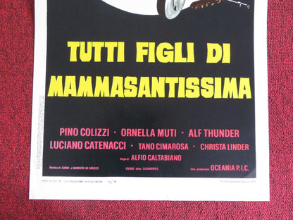 ITALIAN GRAFFITI ITALIAN LOCANDINA POSTER PINO COLIZZI ORNELLA MUTI 1973 Rendezvous Cinema Movie posters