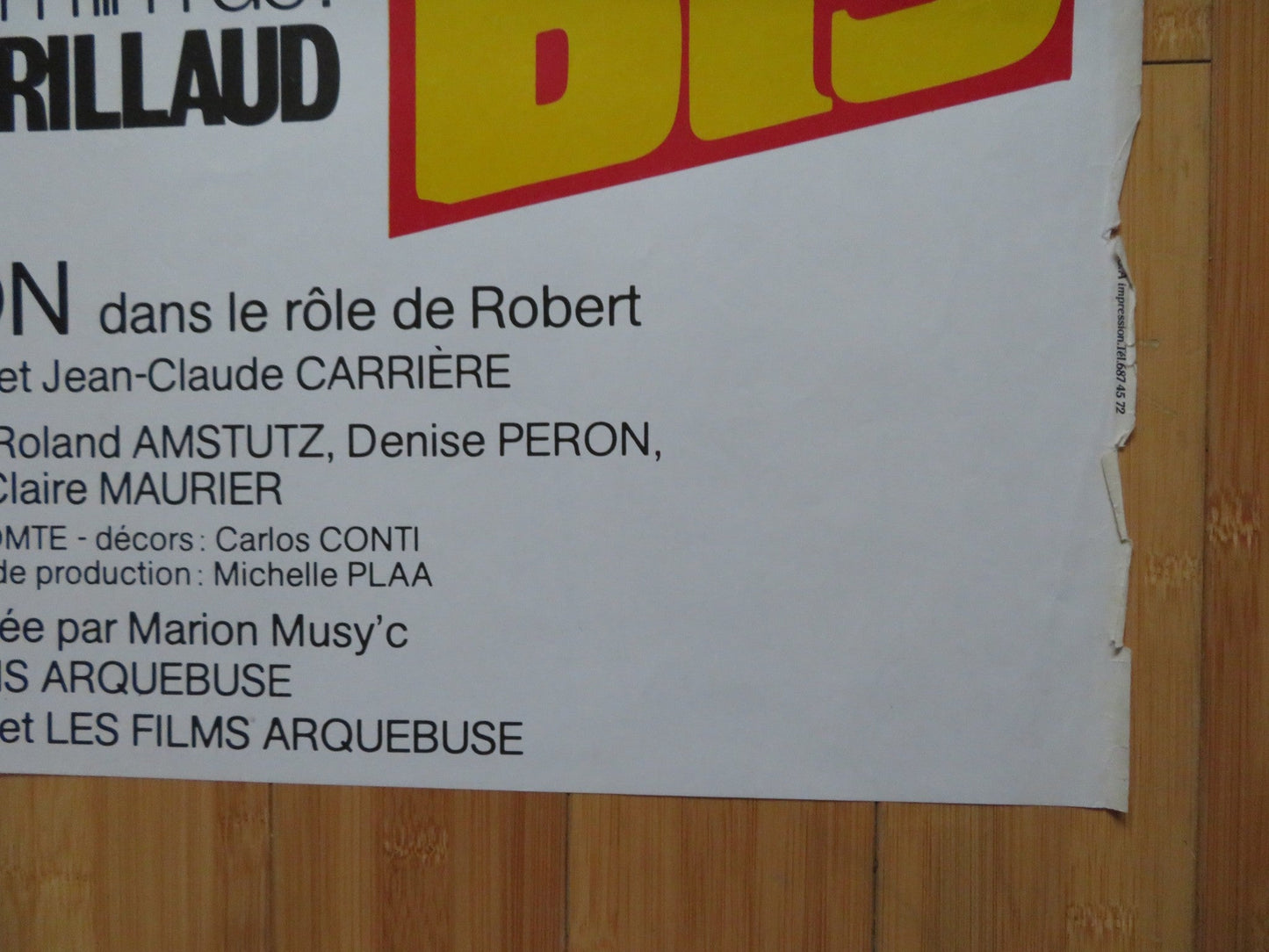 ITINERAIRE BIS / SIDE ROADS FRENCH POSTER GEORGE WILSON RUFUS 1983 Rendezvous Cinema Movie posters