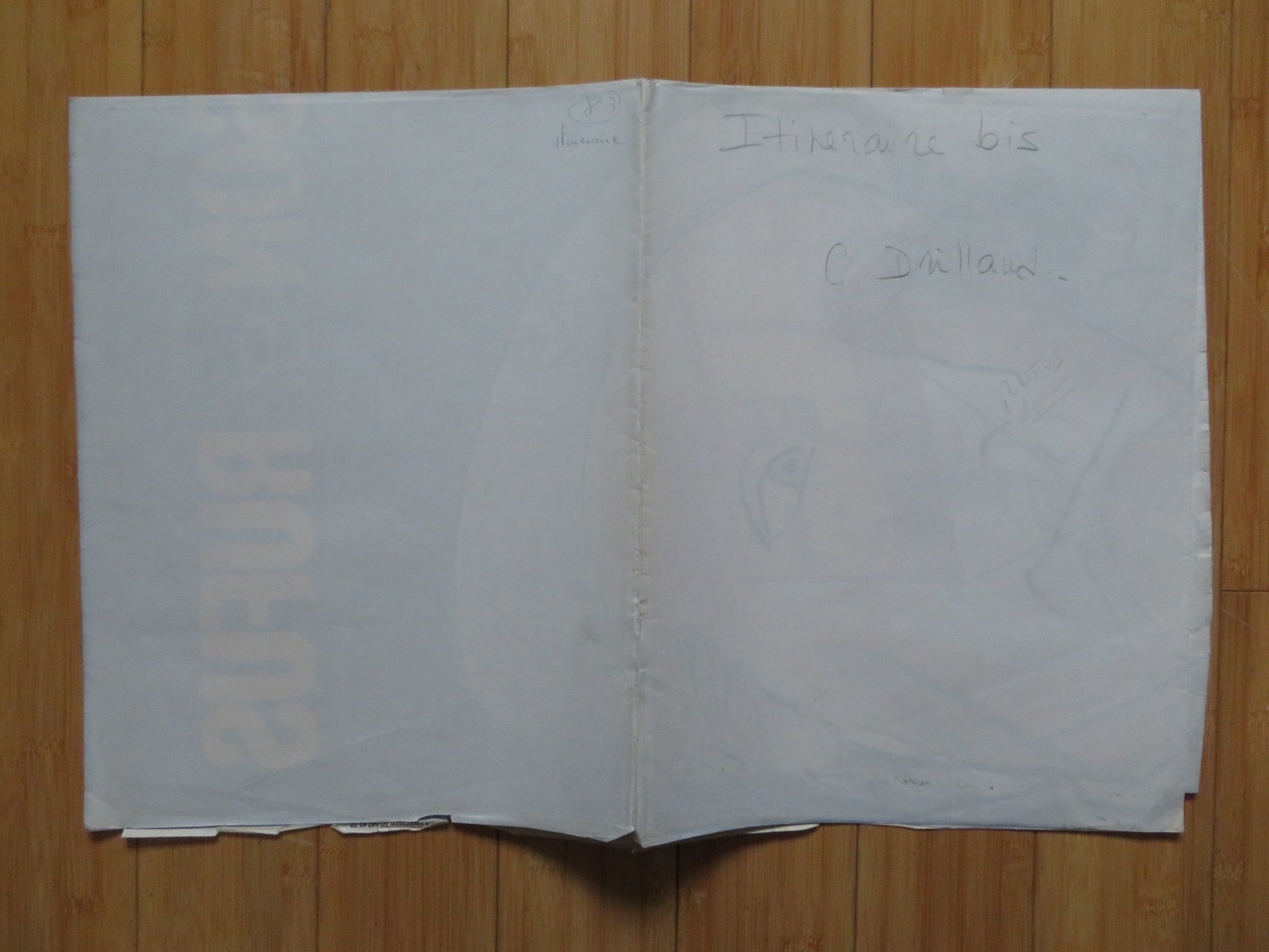 ITINERAIRE BIS / SIDE ROADS FRENCH POSTER GEORGE WILSON RUFUS 1983 Rendezvous Cinema Movie posters