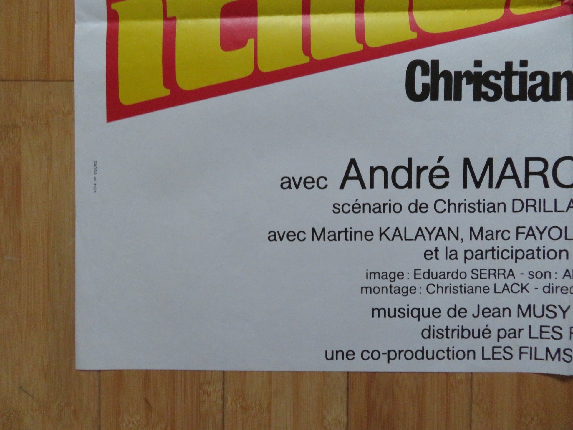 ITINERAIRE BIS / SIDE ROADS FRENCH POSTER GEORGE WILSON RUFUS 1983 Rendezvous Cinema Movie posters