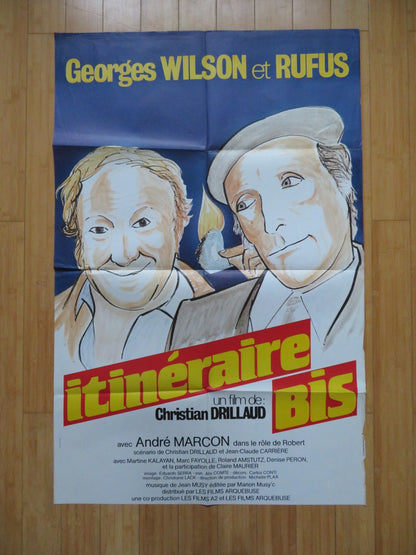 ITINERAIRE BIS / SIDE ROADS FRENCH POSTER GEORGE WILSON RUFUS 1983 Rendezvous Cinema Movie posters