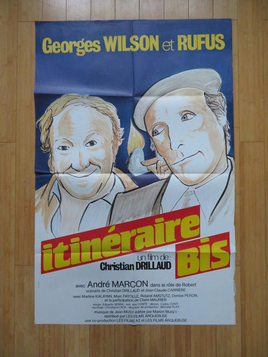ITINERAIRE BIS / SIDE ROADS FRENCH POSTER GEORGE WILSON RUFUS 1983 Rendezvous Cinema Movie posters