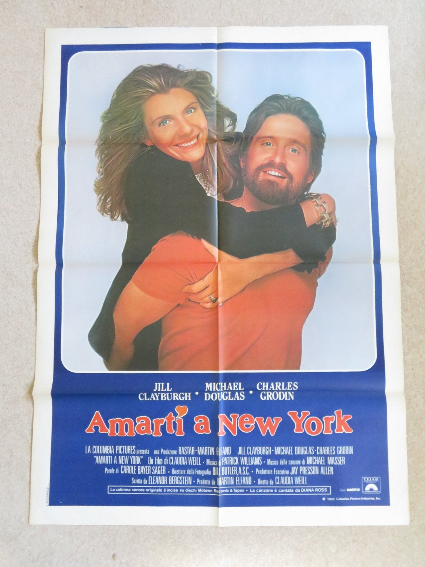 IT'S MY TURN 2 ITALIAN 2 FOGLIO POSTER MICHAEL DOUGLAS JILL CLAYBURGH 1980 Rendezvous Cinema Movie posters