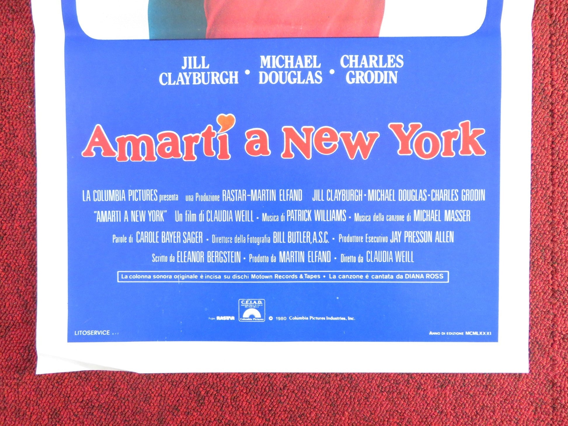 IT'S MY TURN ITALIAN LOCANDINA POSTER MICHAEL DOUGLAS JILL CLAYBURGH 1981 Rendezvous Cinema Movie posters