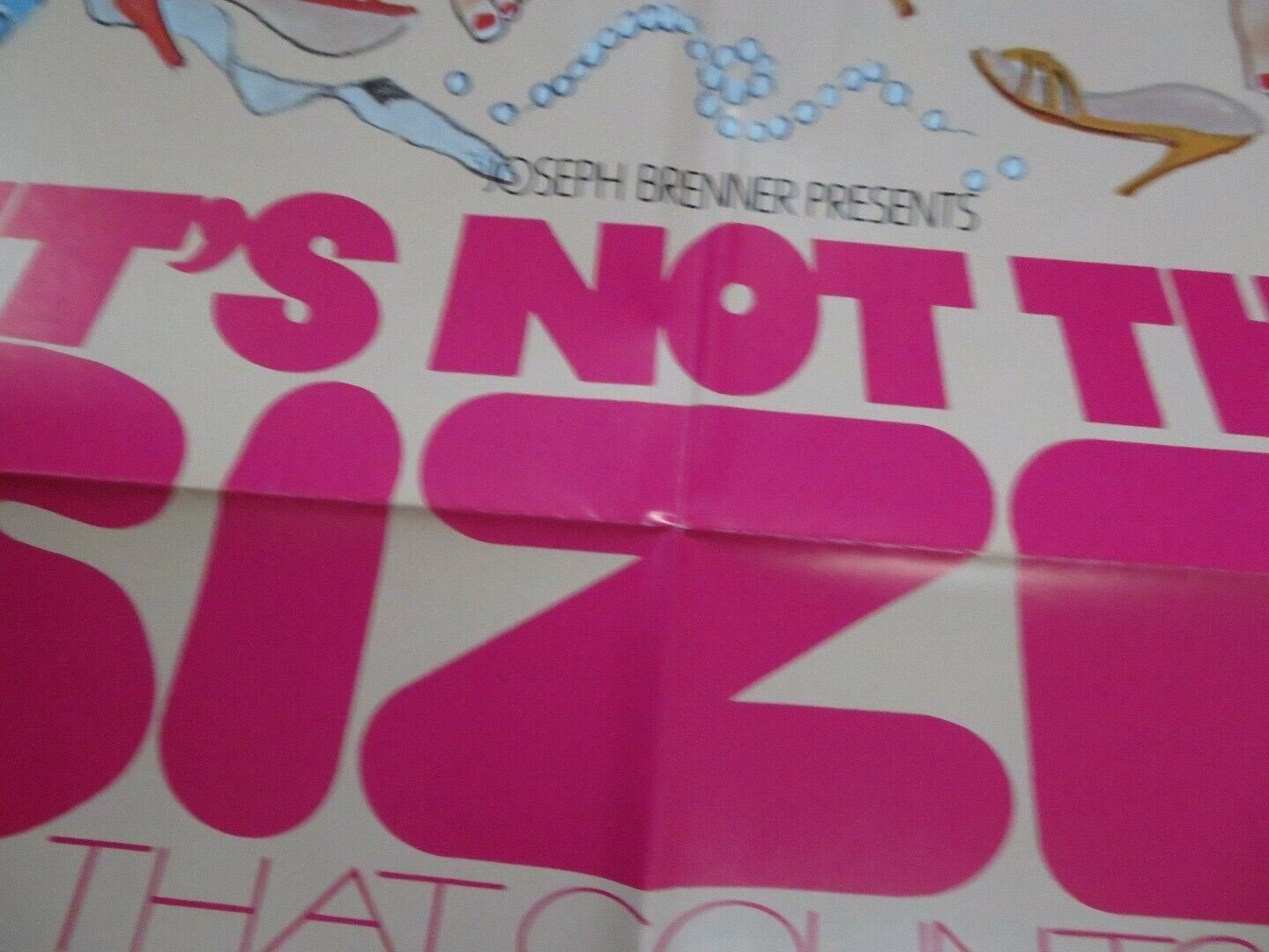IT'S NOT THE SIZE THAT COUNTS US ONE SHEET POSTER ELKE SOMMERS 1982 Rendezvous Cinema Movie posters