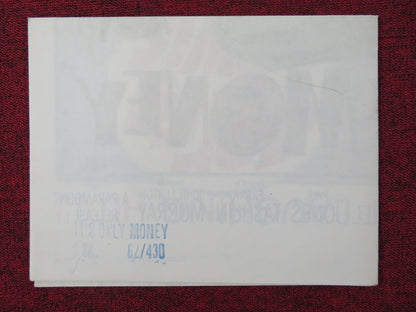 IT'S ONLY MONEY FOLDED US ONE SHEET POSTER JERRY LEWIS JOAN O'BRIEN 1962 Rendezvous Cinema Movie posters