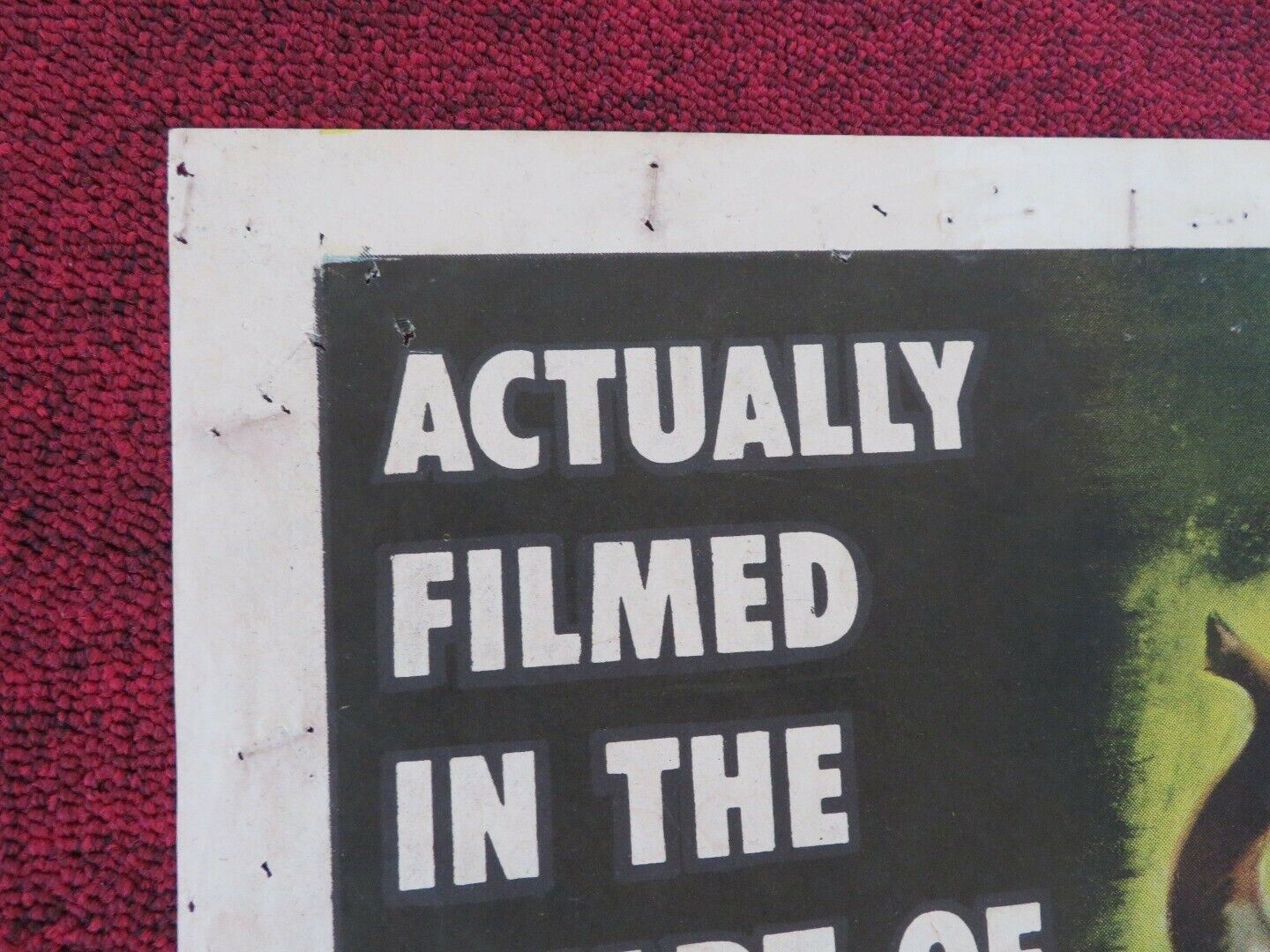 IVORY HUNTER FOLDED US ONE SHEET POSTER ANTHONY STEEL DINAH SHERIDAN 1952 Movie posters