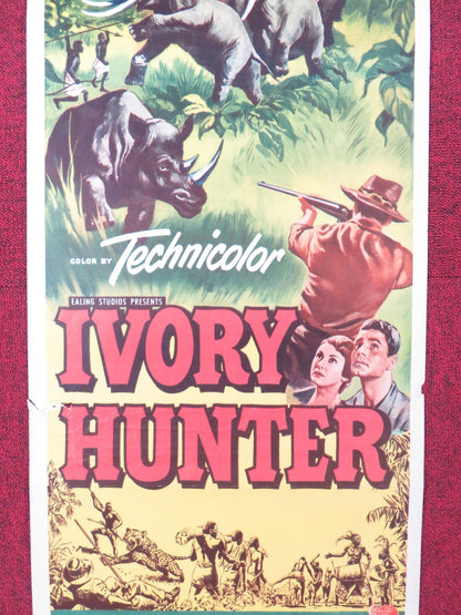 IVORY HUNTER US INSERT (14"x 36") POSTER ANTHONY STEEL DINAH SHERIDAN 1952 Rendezvous Cinema Movie posters