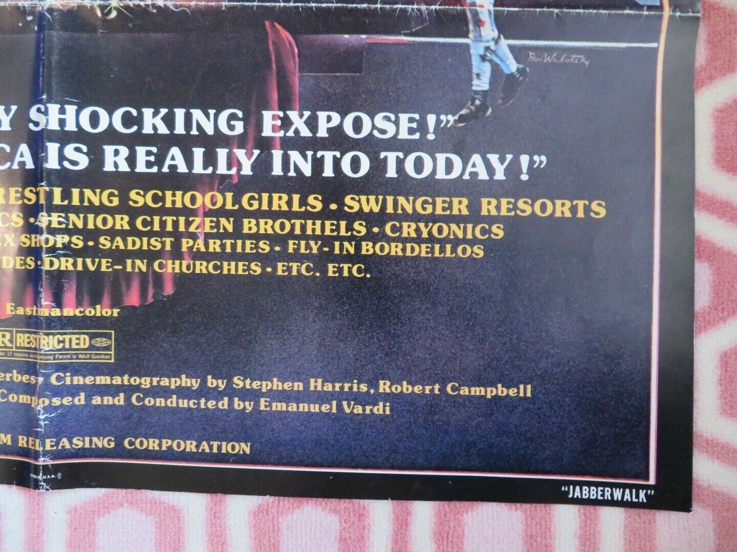 JABBERWALK/ THIS IS AMERICA US ONE SHEET POSTER ROMANO VANDERBES 1977 Movie posters