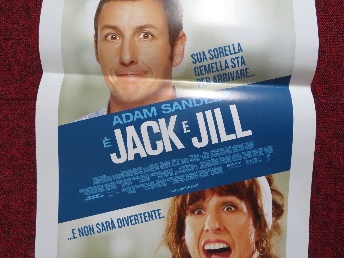 JACK E JILL / JACK AND JILL ITALIAN LOCANDINA (27.5"x13") POSTER A SANDLER 2011 - Rendezvous Cinema