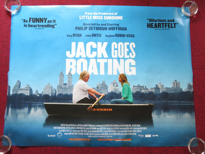 JACK GOES BOATING UK QUAD ROLLED POSTER PHILIP SEYMOUR HOFFMAN 2010 Rendezvous Cinema Movie posters