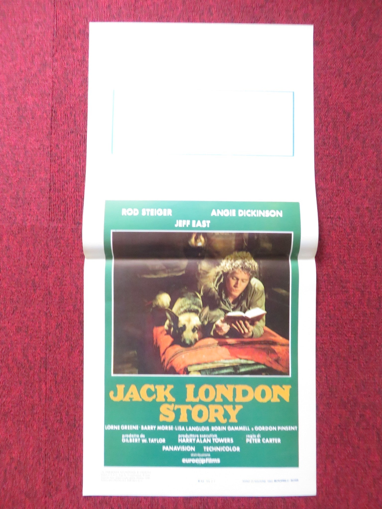 JACK LONDON STORY ITALIAN LOCANDINA POSTER ROD STEIGER ANGIE DICKINSON 1980 Rendezvous Cinema Movie posters