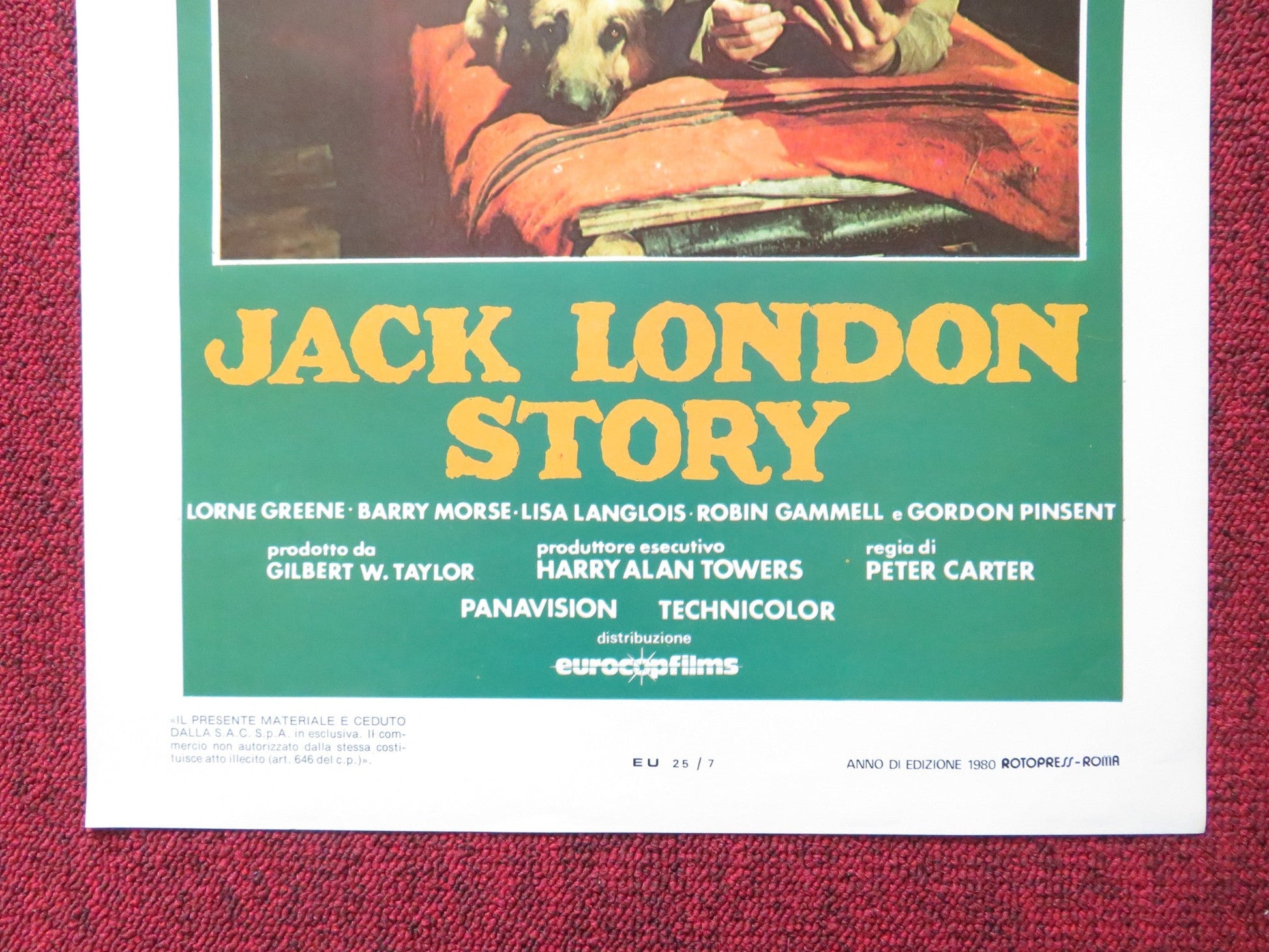 JACK LONDON STORY ITALIAN LOCANDINA POSTER ROD STEIGER ANGIE DICKINSON 1980 Rendezvous Cinema Movie posters